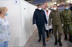 Министар Вулин у Нишу: Војска Србије је учинила све што је потребно да би се Хала Чаир ставила у функцију лечења 