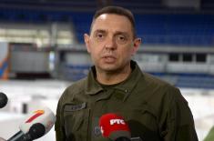Министар Вулин у Нишу: Војска Србије је учинила све што је потребно да би се Хала Чаир ставила у функцију лечења 
