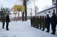 Министар одбране на Божић са припадницима Заједничких снага на граници са Бугарском