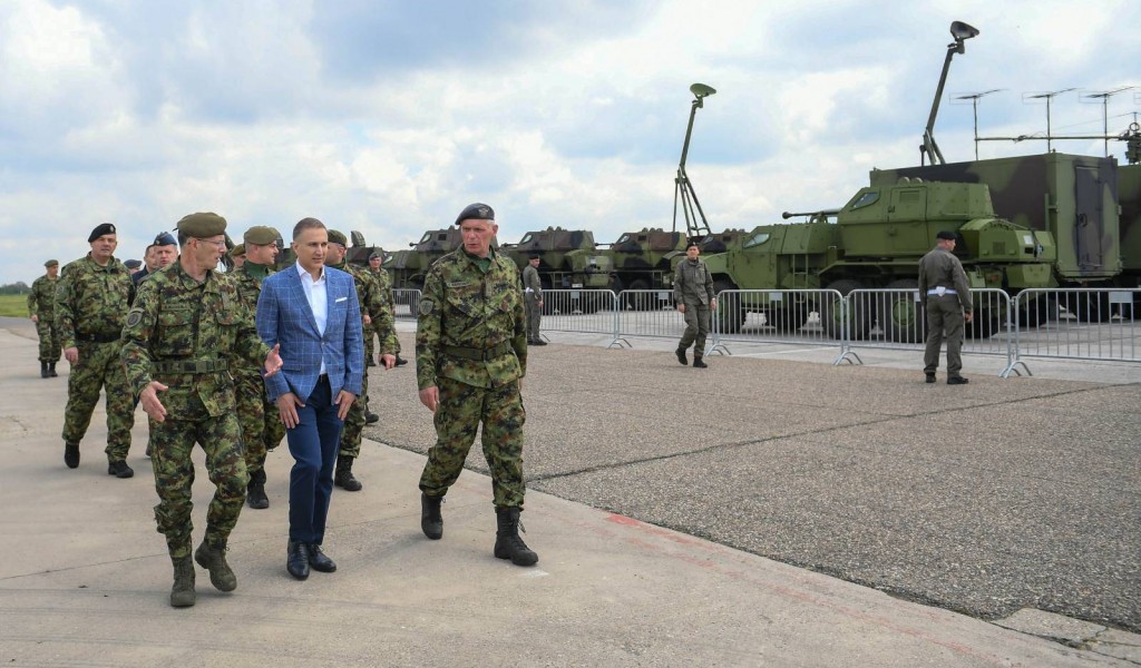 Minister Stefanović Attends Preparedness Check for Demonstration of Capabilities of Serbian Armed Forces SHIELD 2022