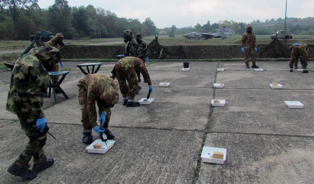 Members of Italian Armed Forces undergo training at CBRN Centre
