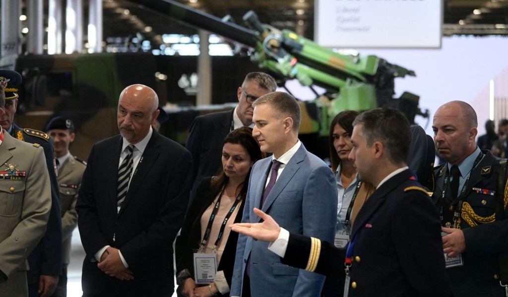 Ministar Stefanović na otvaranju Međunarodnog sajma vojne tehnike EUROSATORY 2022 u Parizu