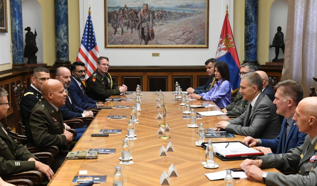Meeting between Minister Stefanović and Adjutant General of Ohio National Guard