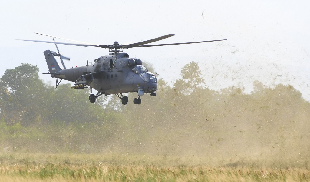 Combat training in anti armour helicopter unit