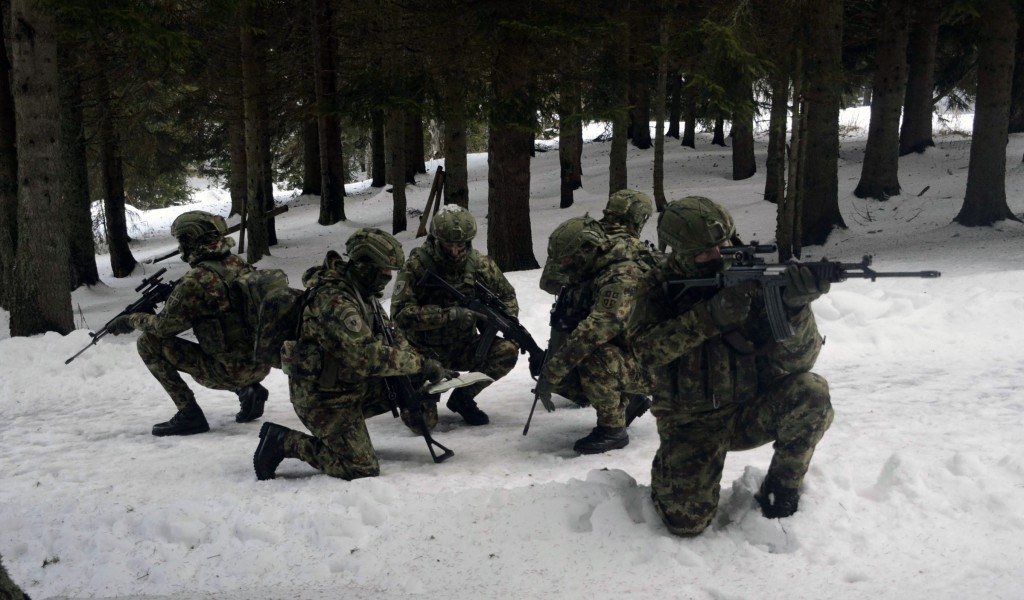 Army scouts undergo cold weather training