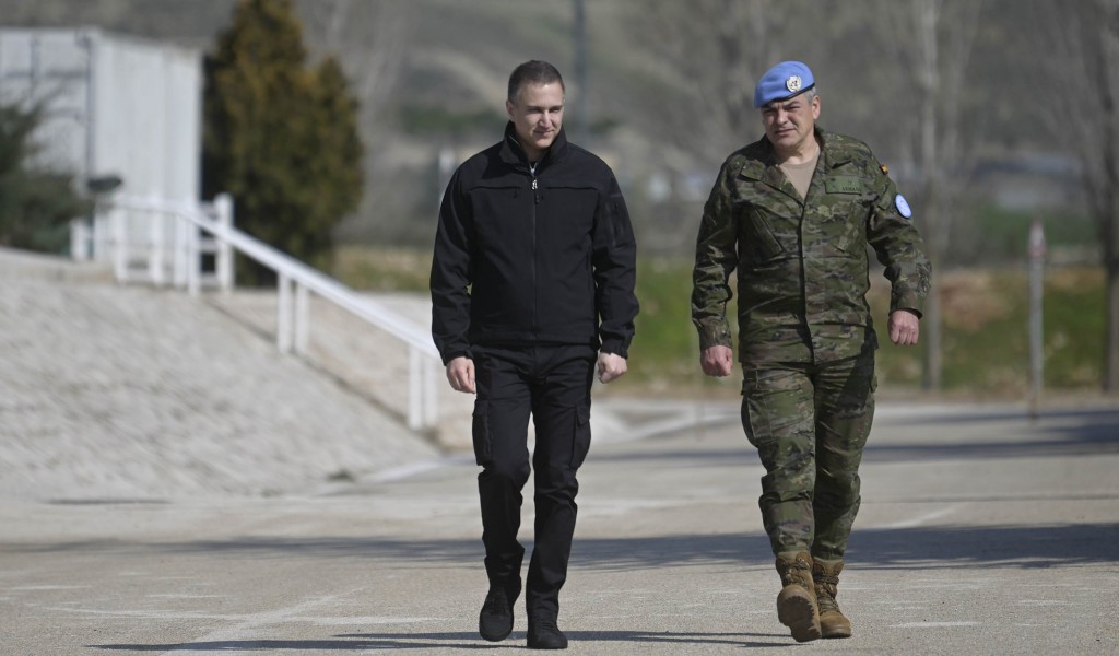 Minister Stefanović at UNIFIL S Sector East base in Lebanon