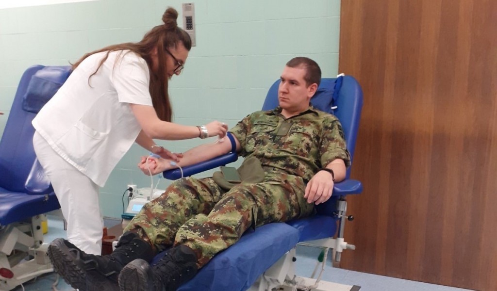 Aкција добровољног давања крви припадника Сектора за људске ресурсе