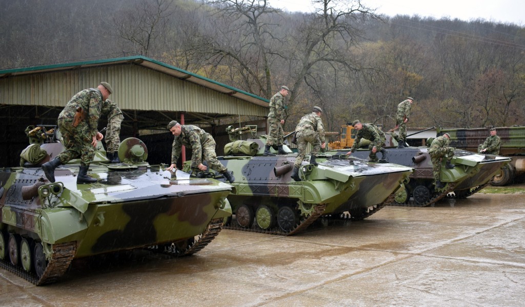 Obuka na borbenim vozilima pešadije M 80A