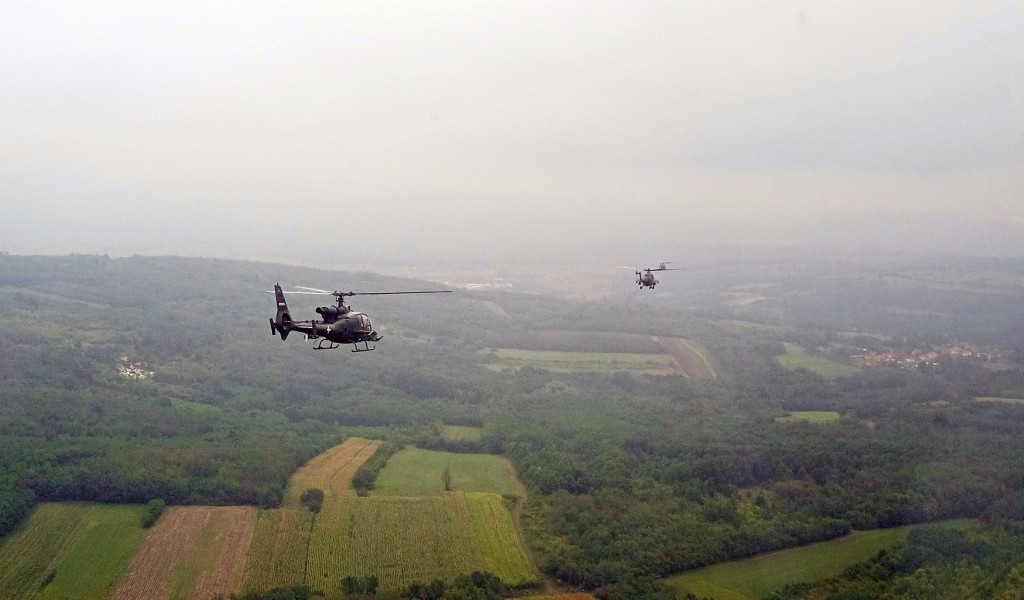 Obuka na borbenim helikopterima u 98 vazduhoplovnoj brigadi