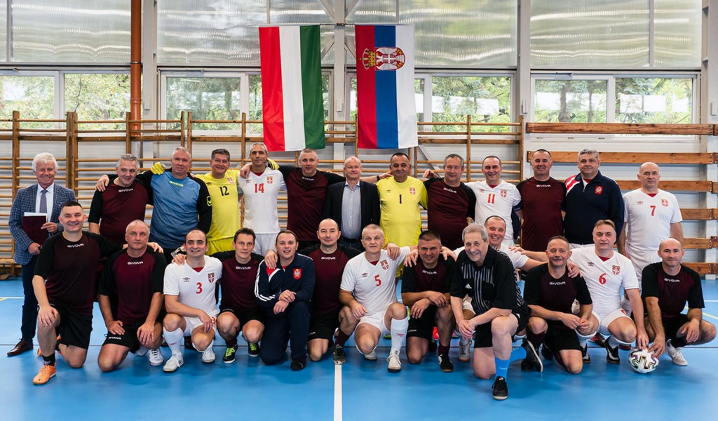 Serbian and Hungarian officers take part in sports meet