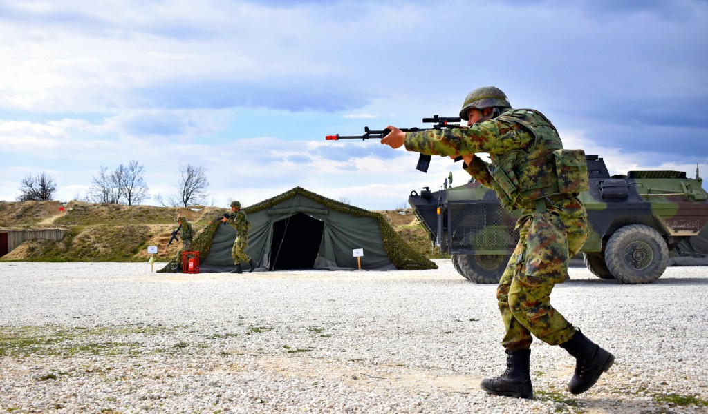 Провера обучености пешадијске чете за учешће у мировним операцијама