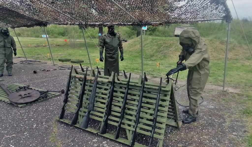 Mock drill for Military Academy cadets