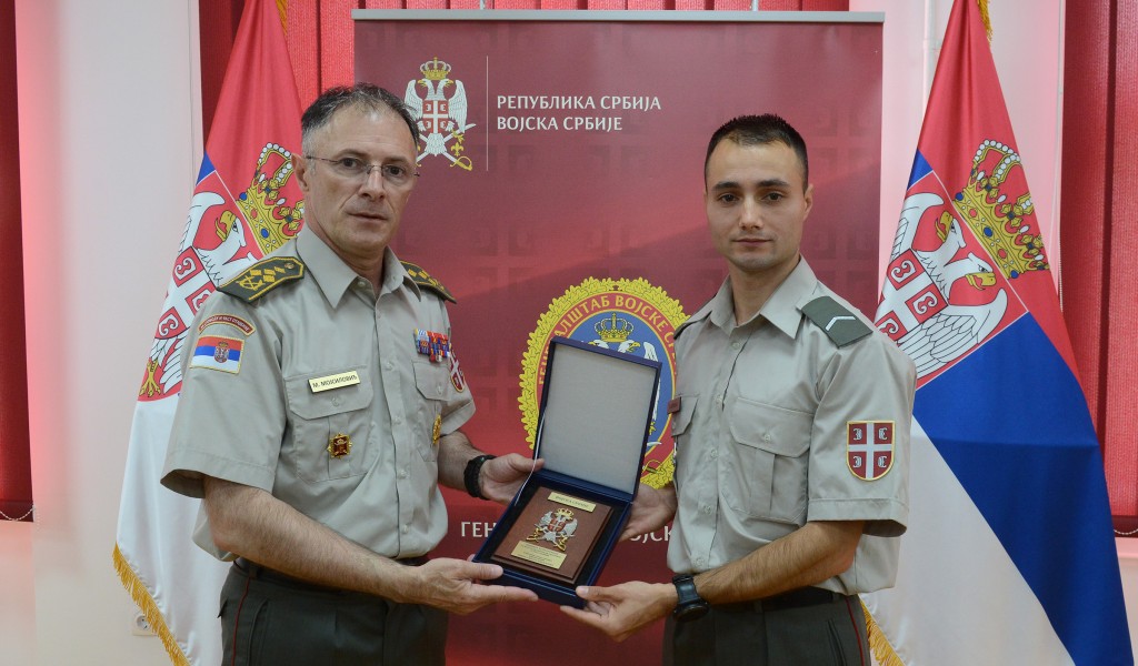 Meeting with Distinguished Athlete of Serbian Armed Forces Đuro Borbelj