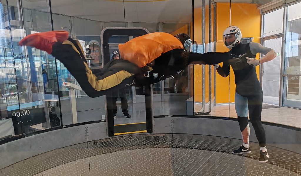 63rd Parachute Brigade members undergo wind tunnel training