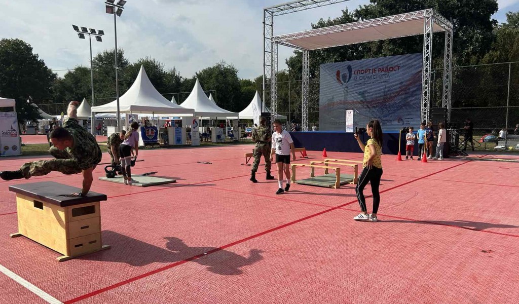 Military Academy members at 12th Sports Fair