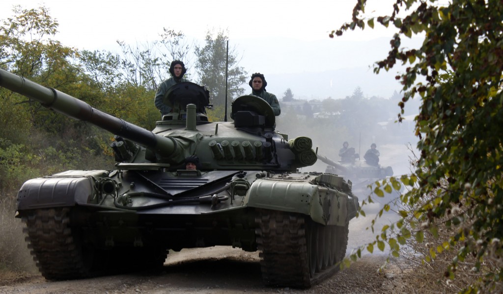 Tank crews training
