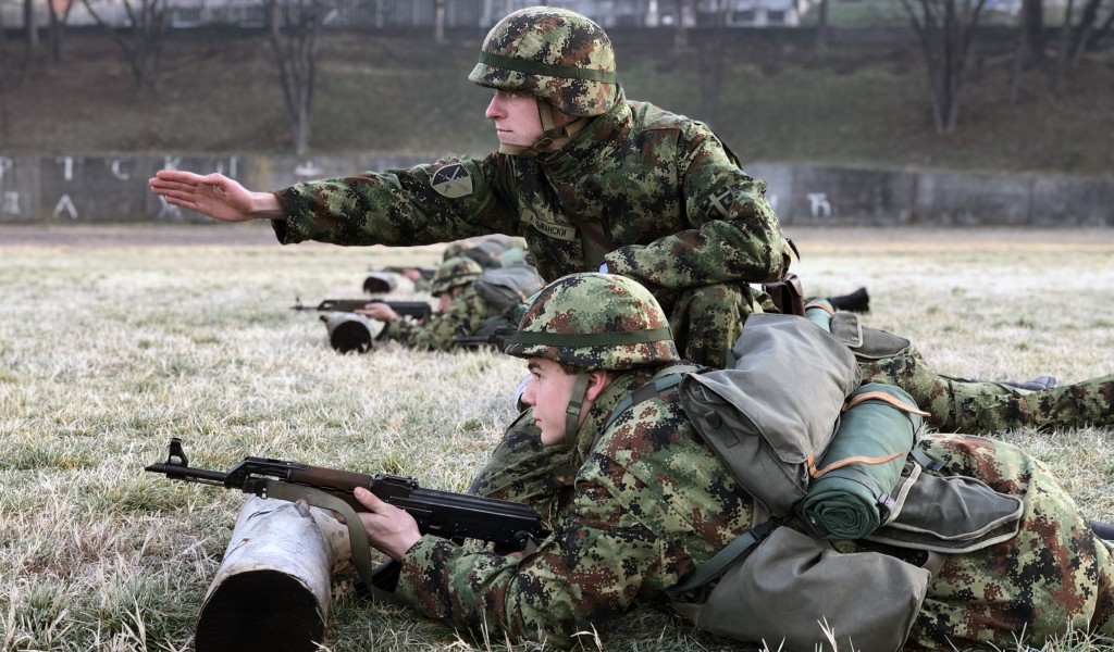 Soldiers undergo basic training