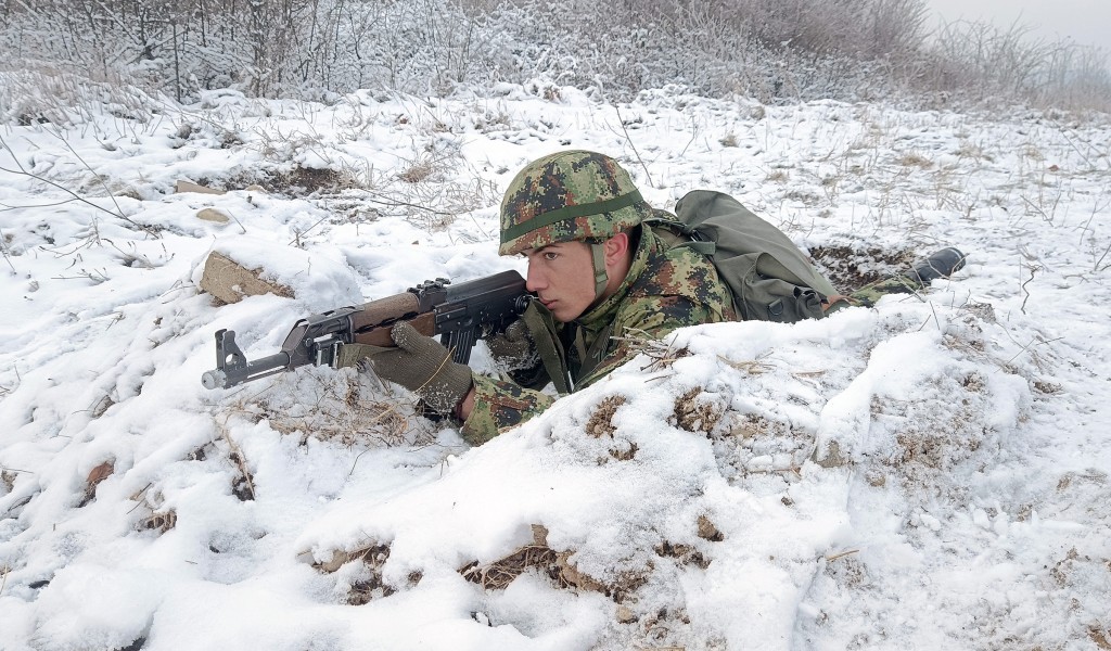 Soldiers degree of training tested