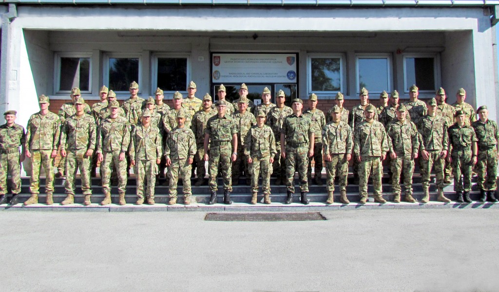 Hungarian soldiers train in CBRN Centre