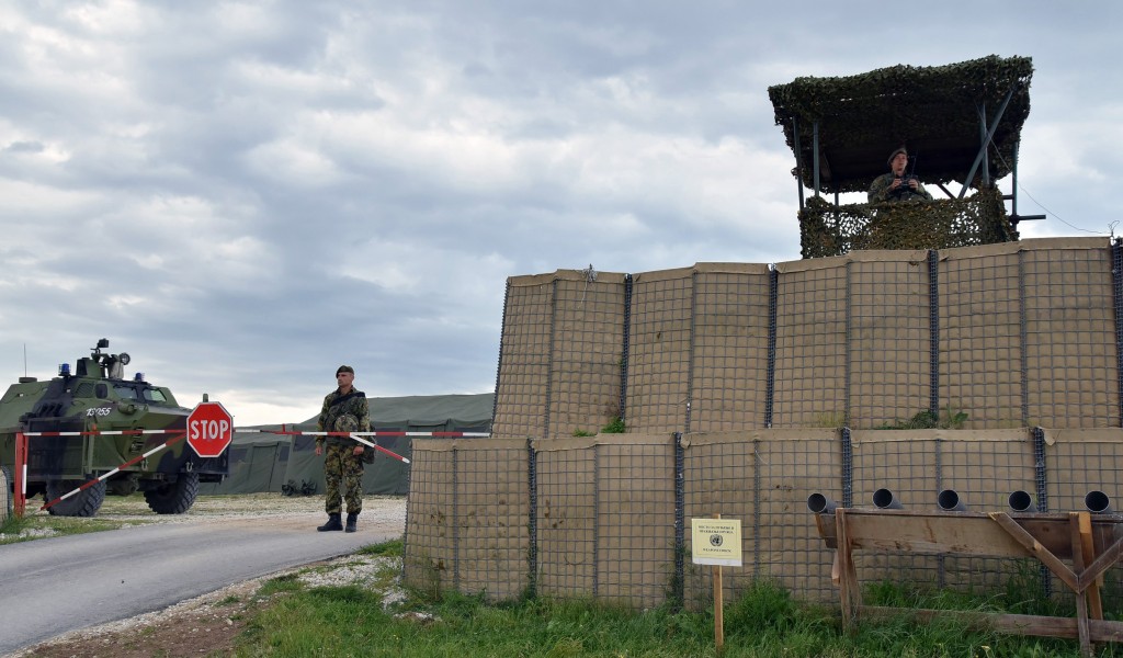 Infantry company ready for deployment to peacekeeping operation