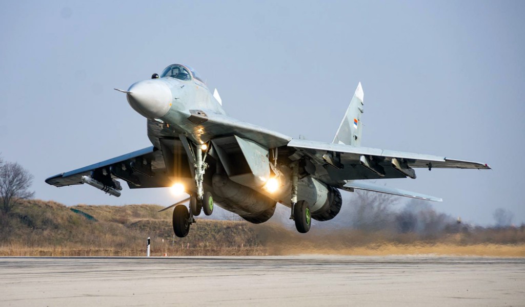 Flight training in fighter aviation squadron