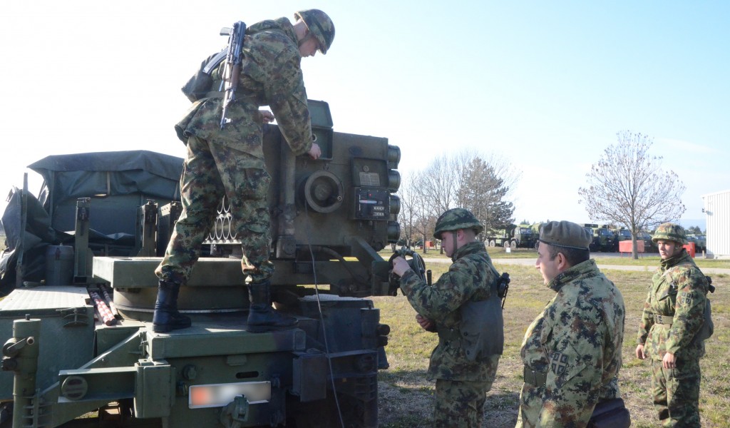 Training on Artillery Missile System