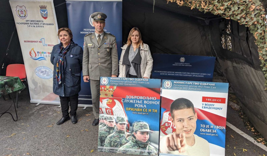 Promocija dobrovoljnog služenja vojnog roka tokom akcije Otvoreni dani Vojske Srbije