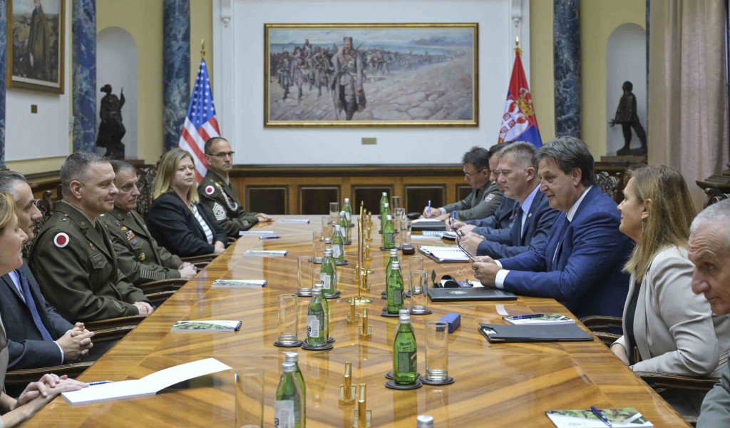 Minister Gašić meets with Adjutant General of Ohio National Guard Woodruff
