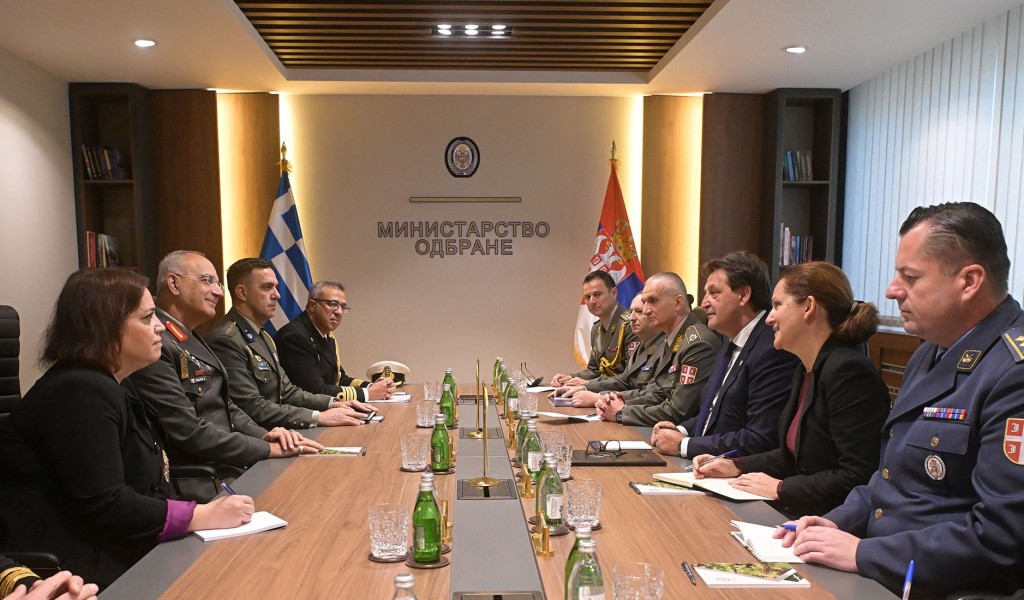 Састанак министра Гашића са начелником Генералштаба националне одбране Грчке