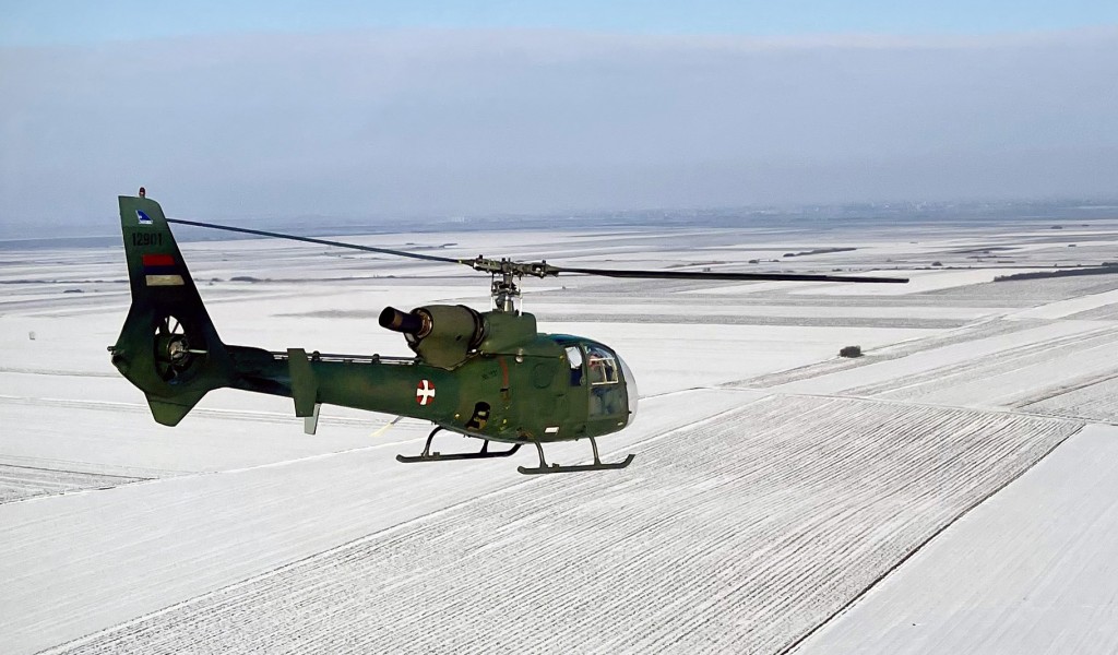 Flight training on Gazelles at 204th Air Brigade
