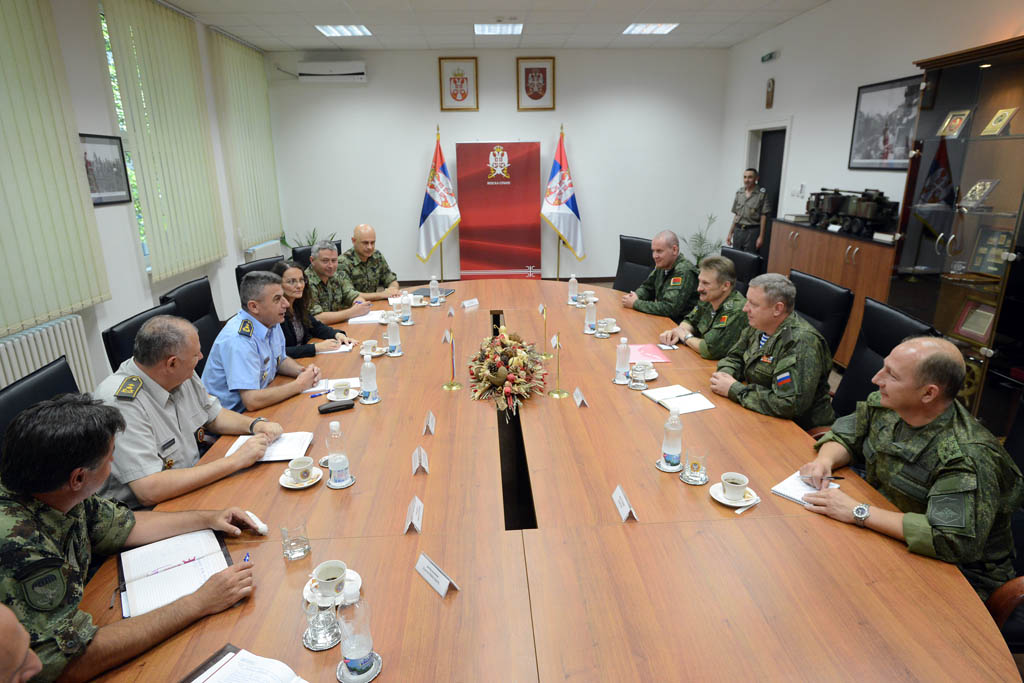 General Draganic with Russian and Belarusian delegations on Slavic Brotherhood 2016 