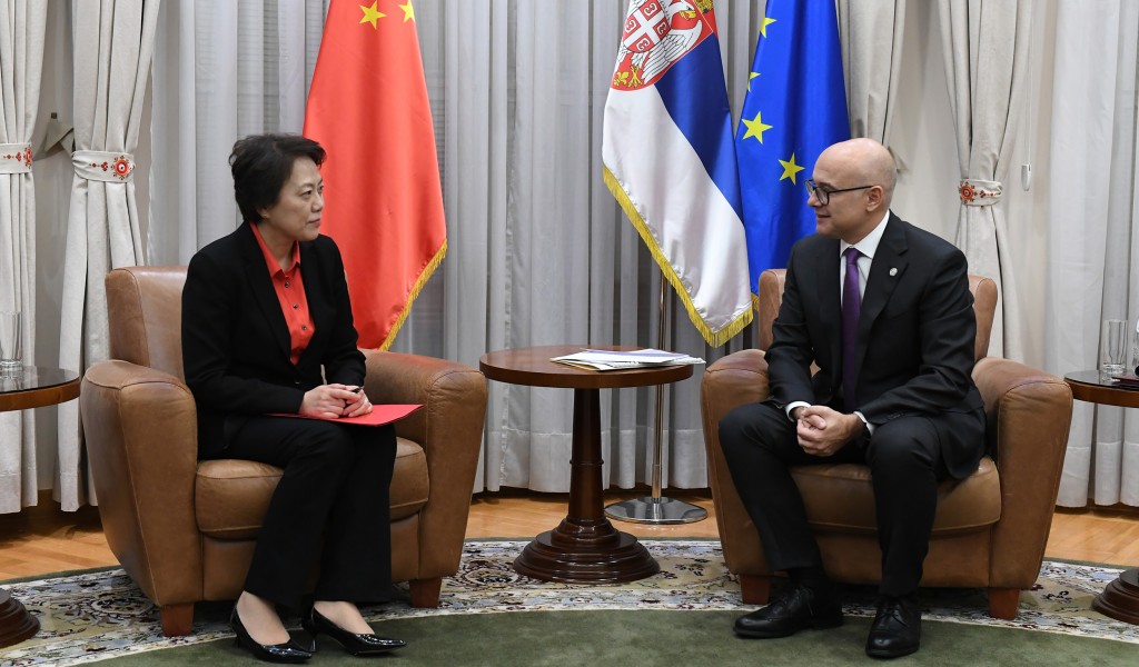 Meeting between Minister Vučević and Ambassador Chen Bo