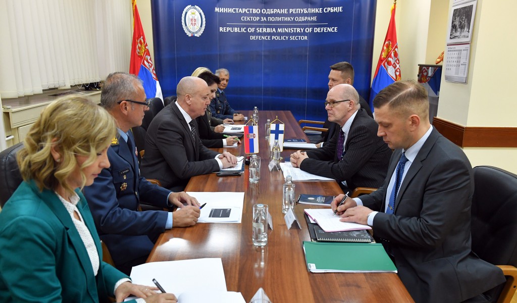Meeting between State Secretary Živković and Secretary Juusti