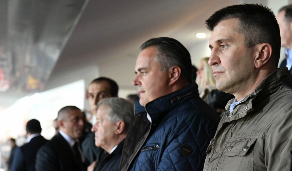 Ministri odbrane na fudbalskoj utakmici Srbija Austrija