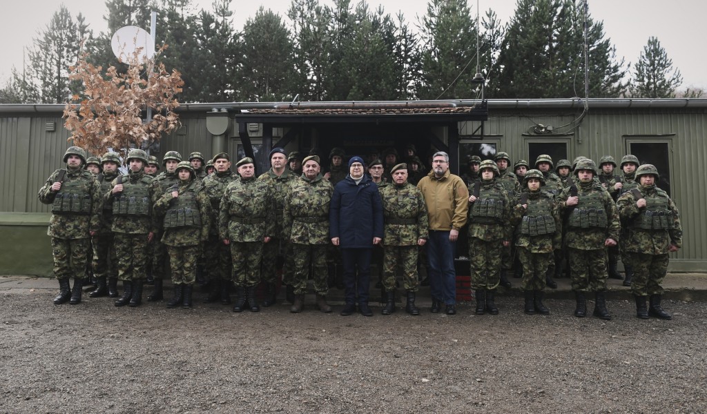 Minister Vučević in Ground Safety Zone at Christmas