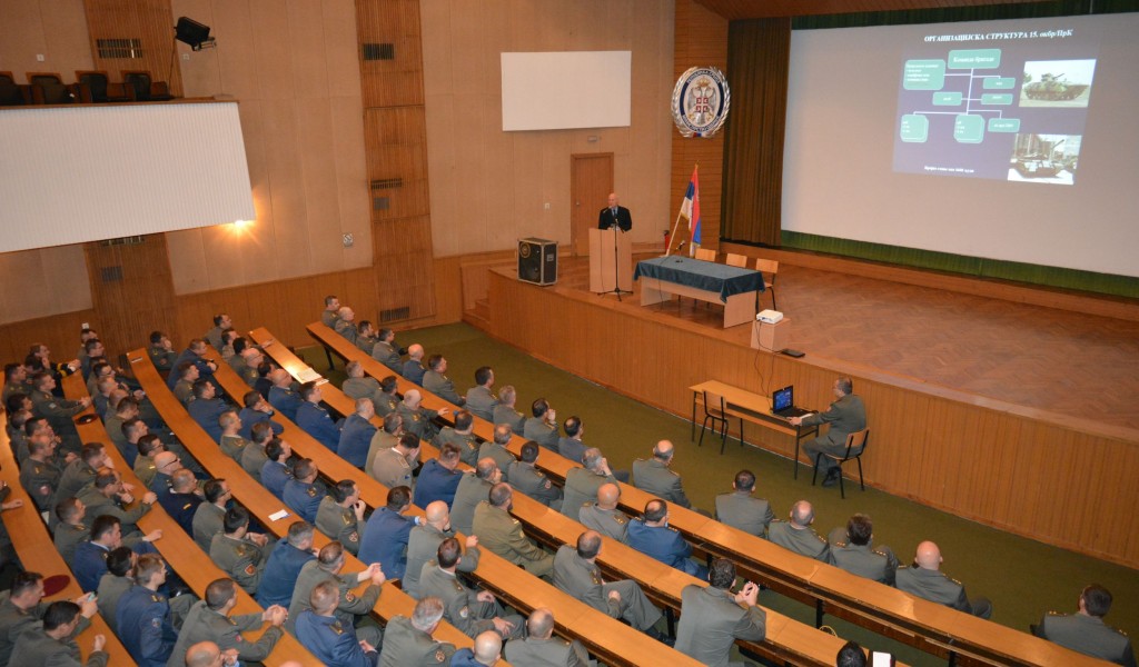 Predavanje generala Ćirkovića u Vojnoj akademiji