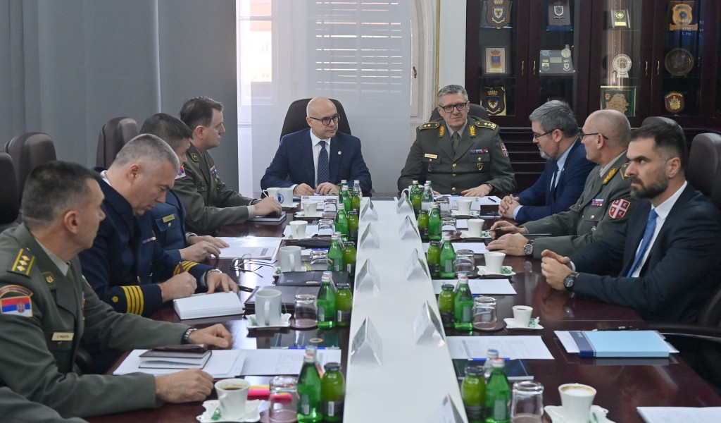 Minister Vučević attends Military Intelligence Agency s annual performance review meeting