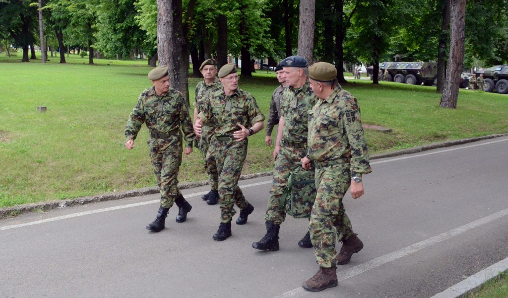 Obilazak preventivno razmeštenih snaga Vojske Srbije