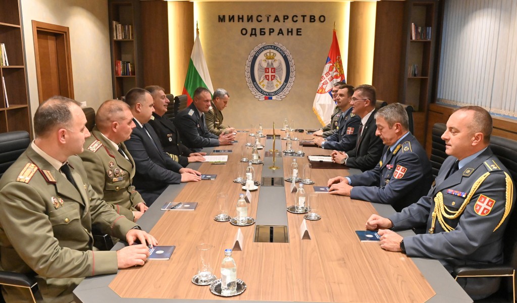 Састанак помоћника министра Бандића са начелником Штаба одбране Бугарске армије адмиралом Ефтимовим