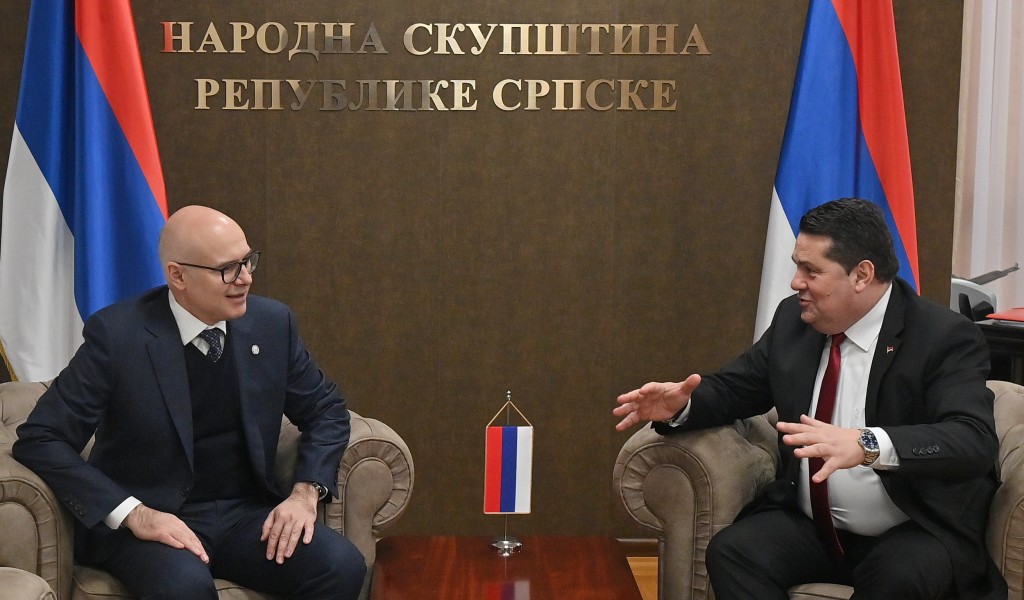 Minister Vučević meets with Republika Srpska s National Assembly Speaker Stevandić