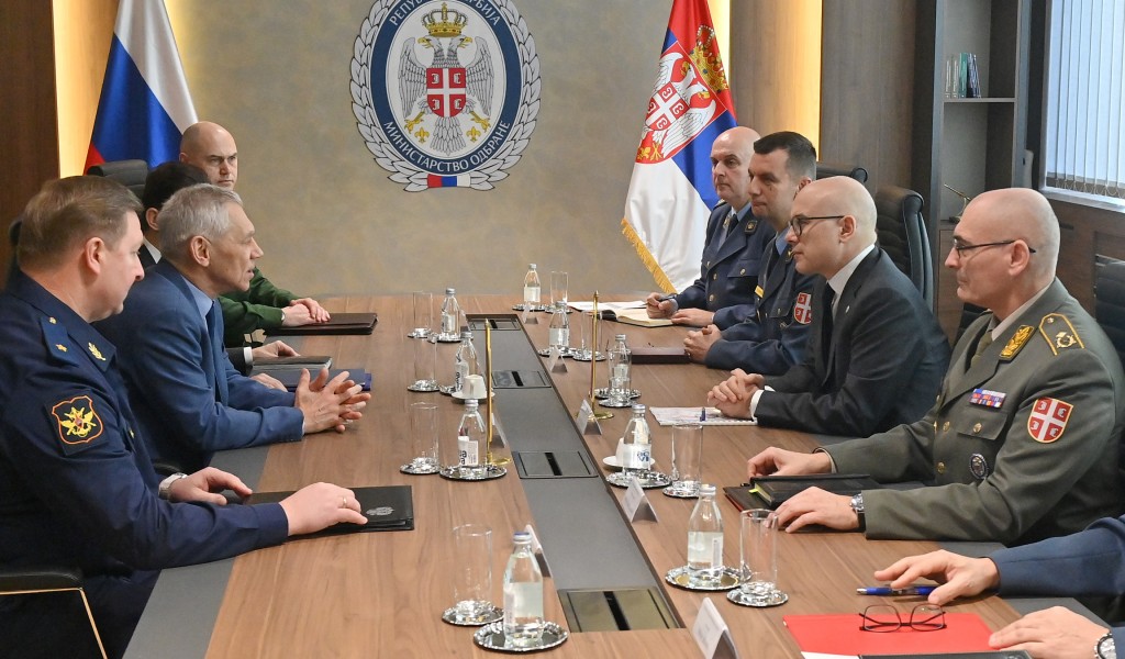 Minister Vučević Meets Ambassador of the Russian Federation Botsan Kharchenko