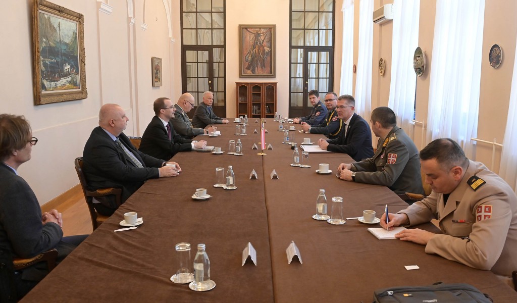  Састанак помоћника министра Бандића са делегацијом Савезног министарства одбране Аустрије