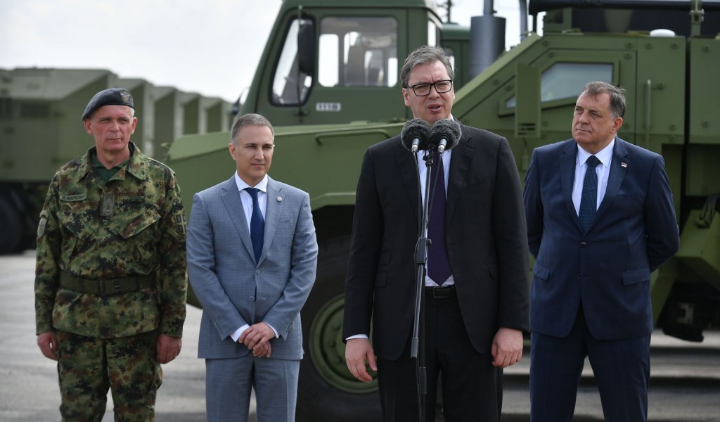 President Vučić I am proud of the armed forces and our Serbia 