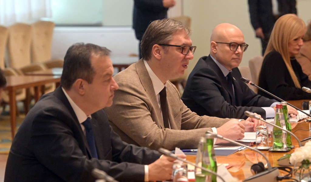 Састанак председника Вучића са италијанским министрима