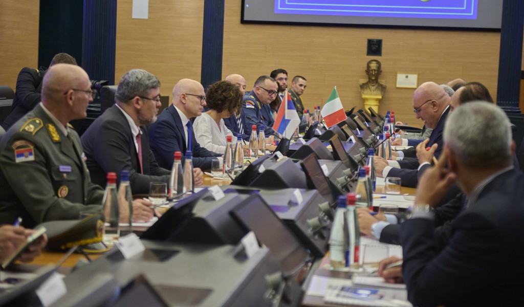 Minister Vučević Meets Crosetto