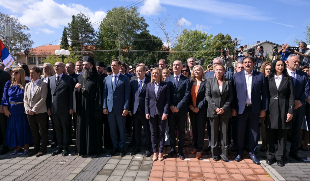 Minister Gašić attends ceremony marking Day of Serbian Unity Freedom and National Flag