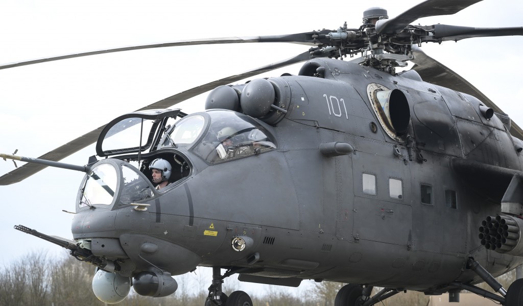 Combat training of Serbian Armed Forces helicopter pilots underway