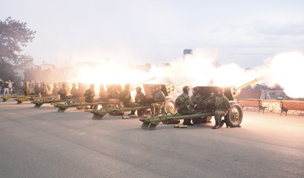 Počasna artiljerijska paljba povodom Dana državnosti