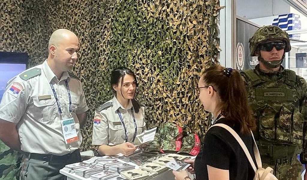 Promotion of Voluntary Military Service at 11th International Defence Exhibition PARTNER 2023