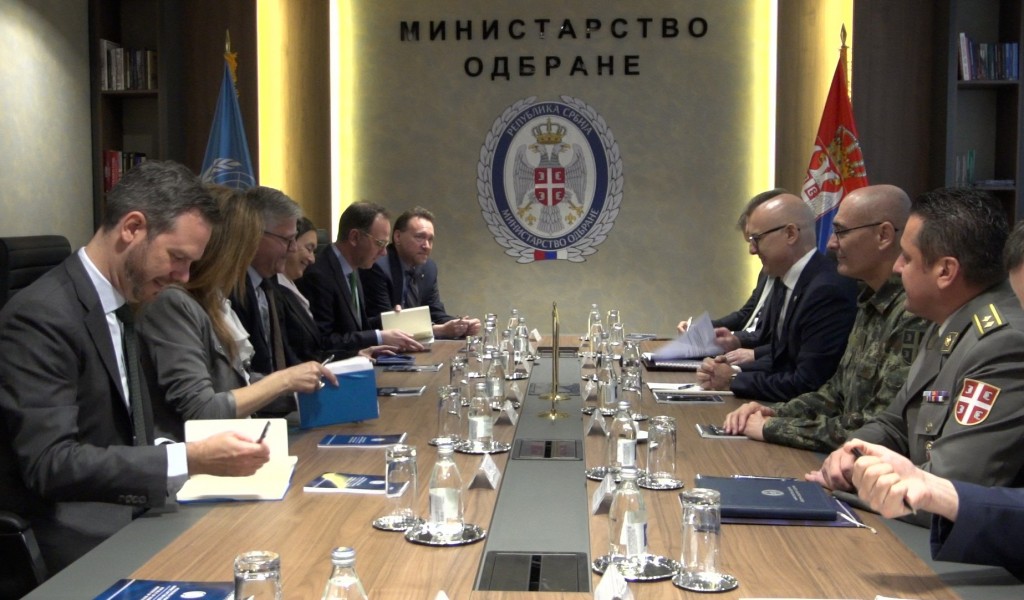 Minister Vučević meets with UN Under Secretary General for Peace Operations Lacroix and Special Representative of UN Secretary General Ziadeh
